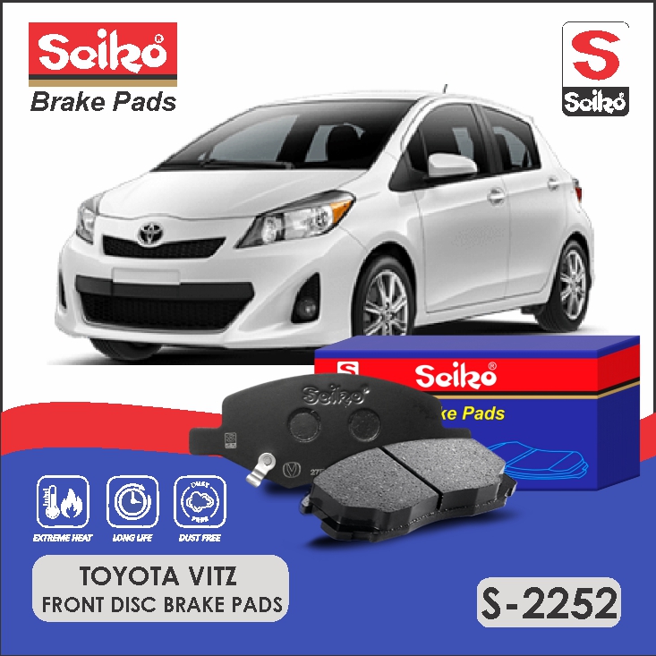 Toyota Vitz Front Seiko premium Disc Brake Pads S-2252